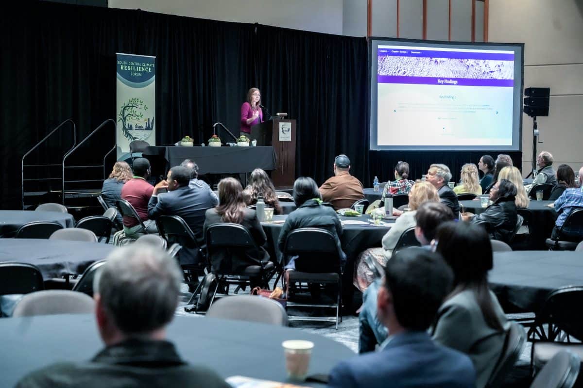 Dr. Katharine Hayhoe presents the keynote address