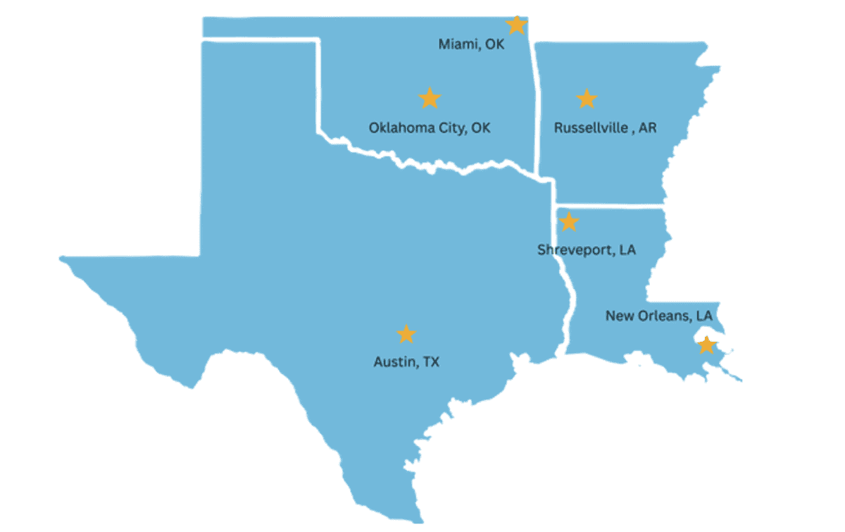 Regions of SCIPP internships